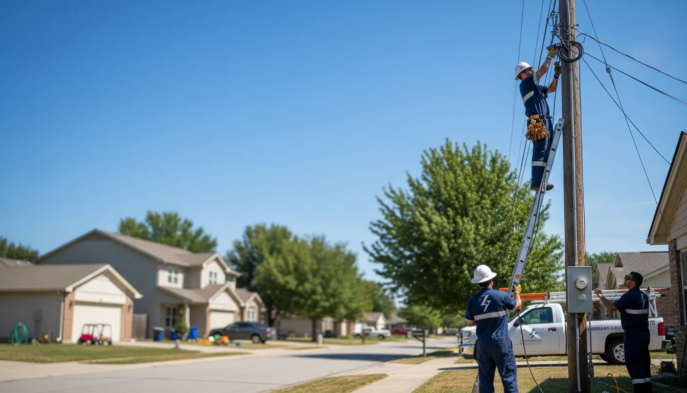 Residential electrician providing installation services in Pontiac, MO